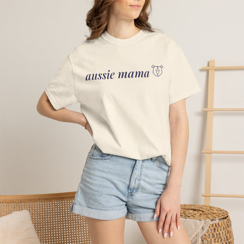 Aussie Mama Australian Shepherd dog mom t-shirt