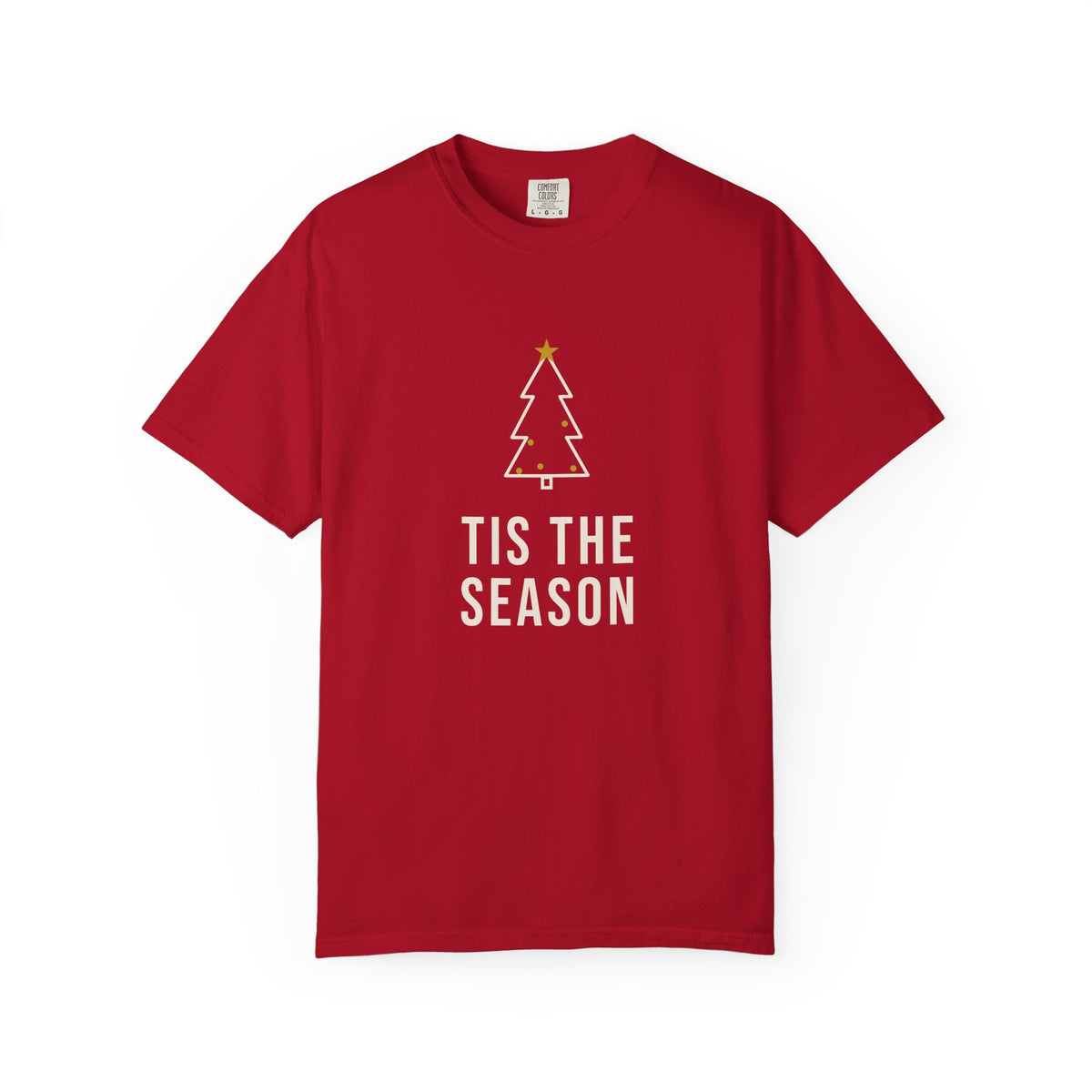Tis the Season minimalist Christmas tree t-shirt
