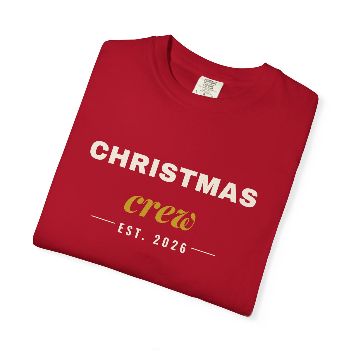 Christmas Crew Shirt 2026, Comfort Colors Matching Family Christmas Tee, Unisex Group Christmas T-Shirt, Family Photo Holiday Shirt