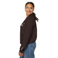 Becoming embroidered Christian sweatshirt with butterfly sleeve