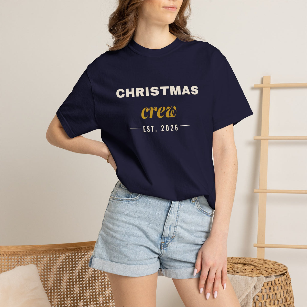 Christmas Crew Shirt 2026, Comfort Colors Matching Family Christmas Tee, Unisex Group Christmas T-Shirt, Family Photo Holiday Shirt