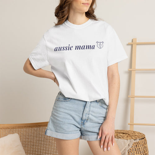 Aussie Mama Australian Shepherd dog mom t-shirt