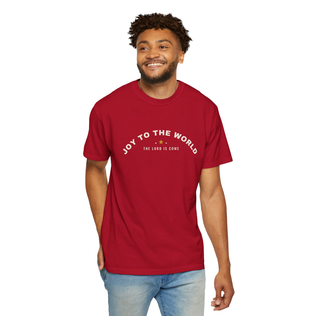 Joy to the World Shirt, Comfort Colors Christian Christmas Tee, Retro Religious Christmas T-Shirt, Unisex Faith Holiday Shirt, Church Gift