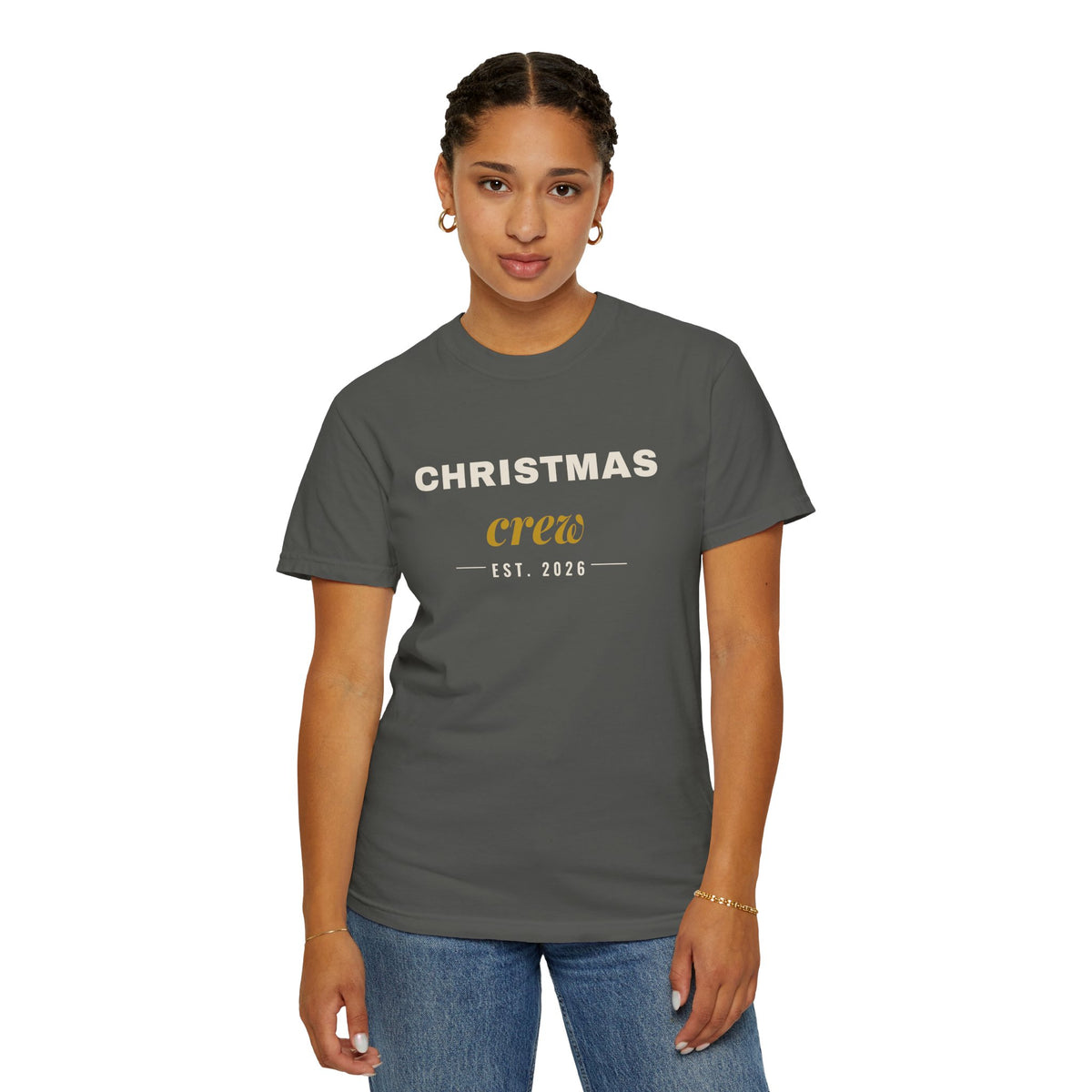 Christmas Crew Shirt 2026, Comfort Colors Matching Family Christmas Tee, Unisex Group Christmas T-Shirt, Family Photo Holiday Shirt