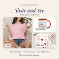 Taste and See Cherry Gift Set | Christian Tee, Mug & Bible Verse Stickers